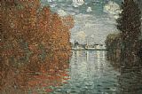 Claude Monet Famous Paintings - Autumn Effect At Argenteuil
